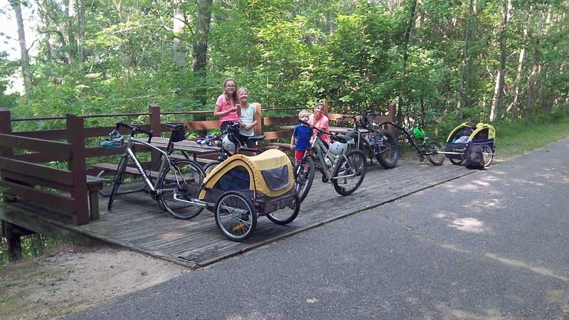 morning snack break on the hart montague trail